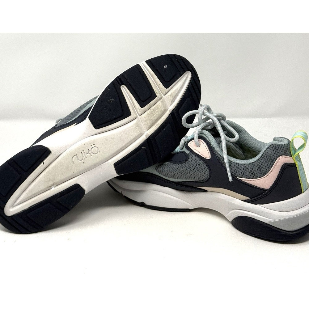 Ryka Noriko Womens 10 M Walking Shoes Q-Contour Arch Support Navy Mint Sneakers - Picture 11 of 15